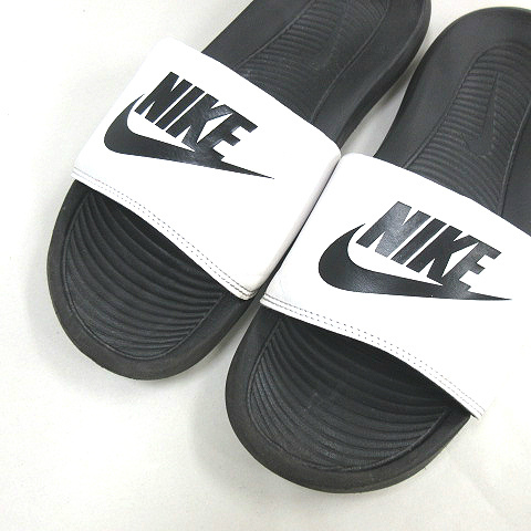 Nike NIKE VICTORI ONE SLIDE CN9675-005 Victory one скользящий сандалии белый чёрный US6 24cm мужской 