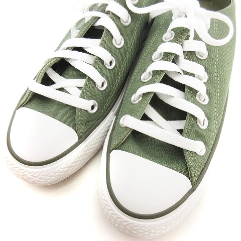 コンバース CONVERSE スニーカー ローカット キャンバス カーキ 24cm 靴 シューズ レディース_画像8