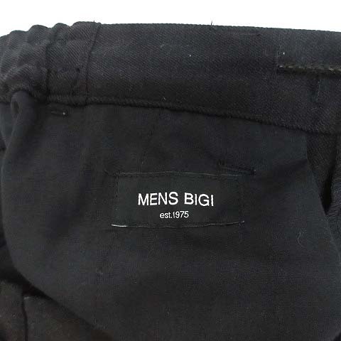 メンズビギ MEN'S BIGI ソロテックス SOLOTEX 杢サージ ストレッチ パンツ イージー スラックス ブラック 黒 1 M0113FP12 メンズ_画像3