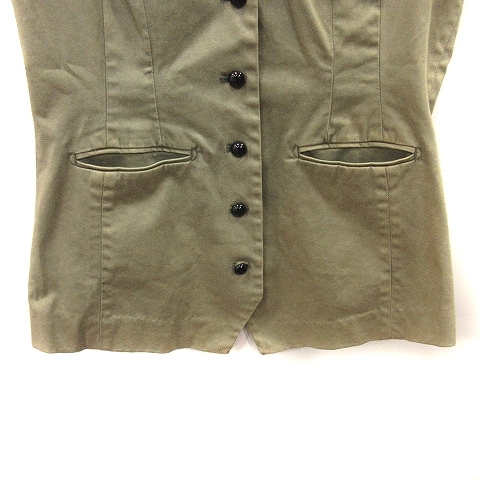  Moussy moussy the best gilet front opening unlined in the back 1 green khaki /YI lady's 
