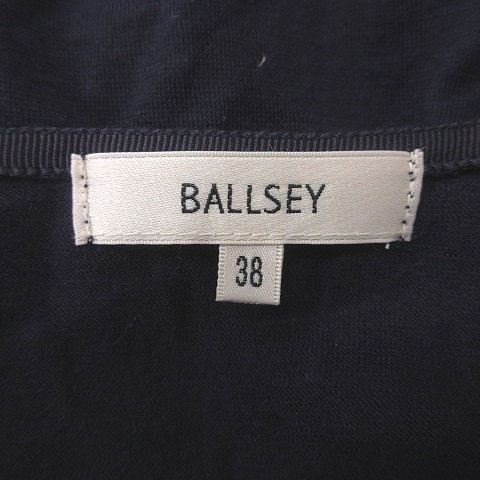 ボールジー BALLSEY トゥモローランド カットソー Uネック ウール 長袖 38 紫 パープル /MS レディース_画像5
