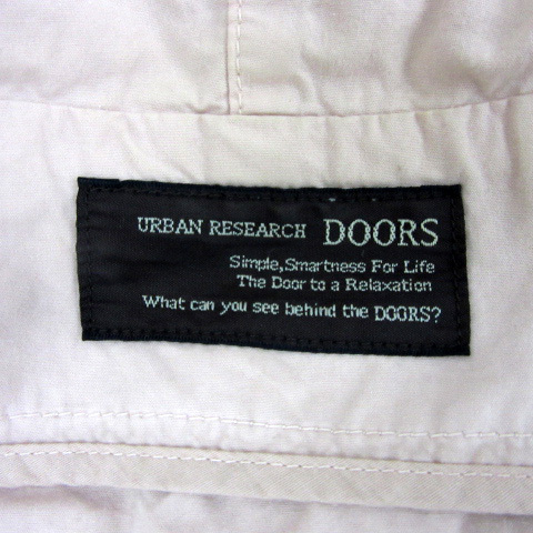  Urban Research door zURBAN RESEARCH DOORS jacket mountain parka middle height Zip up One pink beige lady's 