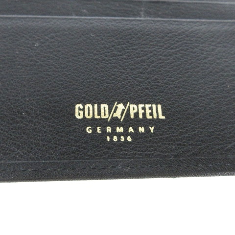 ゴールドファイル GOLD PFEIL オックスフォード パスケース 名刺入れ カードケース レザー 黒 ブラック ■SM1 メンズ_画像5