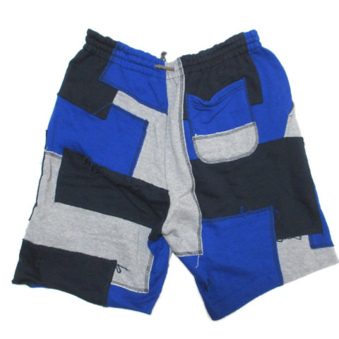  color kolor patchwork short pants sweat reverse side nappy 2 M corresponding blue navy gray X men's 