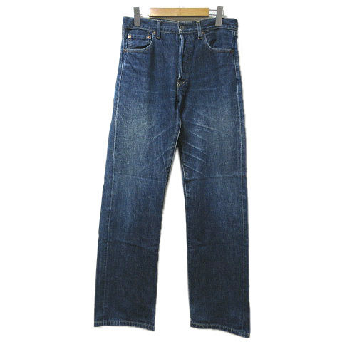 リーバイス Levi's 95年製 702XX デニムパンツ レプリカ ジーンズ 赤耳 セルビッチ ボタンフライ シンチバック W31 L34 青 ブルー X メンズ_画像1