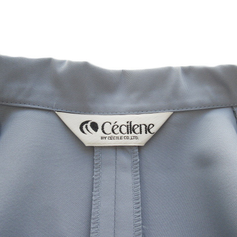 セシレーヌ Cecilene ヴィンテージ レトロ スーツ ジャケット パンツ 11 青 ブルー レディース_画像4