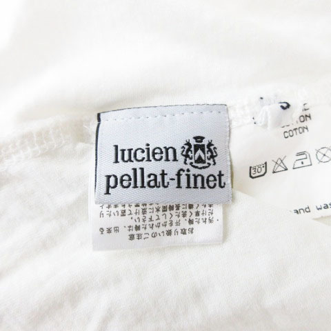 ルシアンペラフィネ LUCIEN PELLAT-FINET Tシャツ カットソー 長袖 プリント ホワイト S 231116E ■RF レディース_画像3