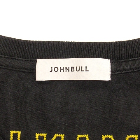 ジョンブル JOHNBULL Tシャツ 半袖 TANZANIA 刺繍 ブラック L ■ECS メンズ_画像6
