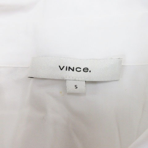 ヴィンス VINCE 変形 シャツ ノースリーブ ホワイト S 231116E ■RF レディース_画像3