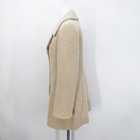  Chloe CHLOE wool jacket 40 beige group button pocket lining plain lady's 