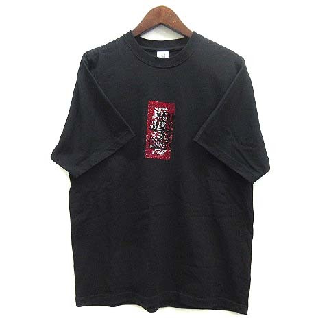 ブラックアイパッチ BLACKEYEPATCH HWC LABEL RHINESTONE TEE 取扱注意 ラインストーン Tシャツ 半袖 ブラック 黒 M メンズ