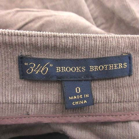 ブルックスブラザーズ BROOKS BROTHERS タイトスカート ミニ コーデュロイ 0 茶 ブラウン /CT レディース_画像6