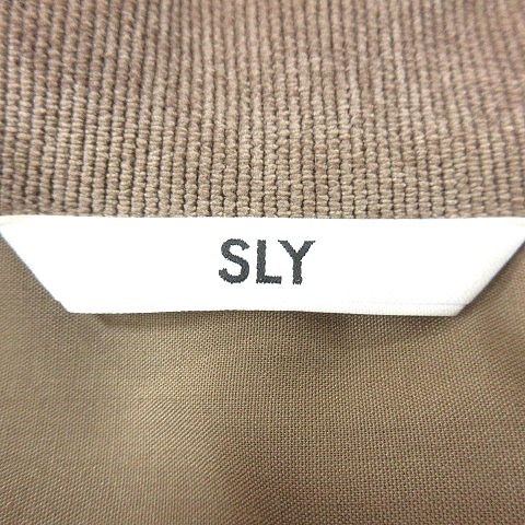  Sly SLY One-piece long long sleeve corduroy 1 tea Brown /MN lady's 