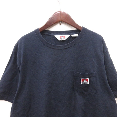 ベンデイビス BEN DAVIS Tシャツ カットソー 半袖 XL 紺 ネイビー /YI メンズ_画像2
