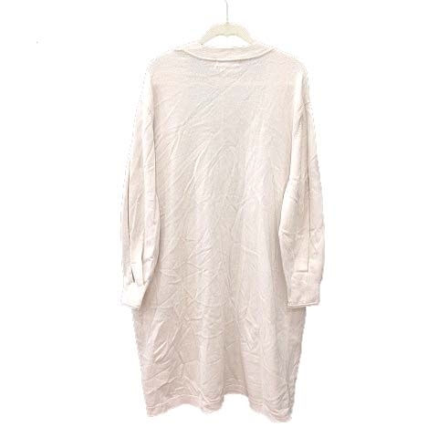  Moussy moussy knitted cardigan long sleeve long F light beige /CT lady's 