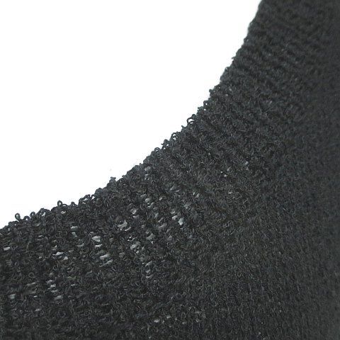 Lucnile 水玉 ドット 長袖 ニット セーター M～L 黒系 ブラック リブ レディースの画像5