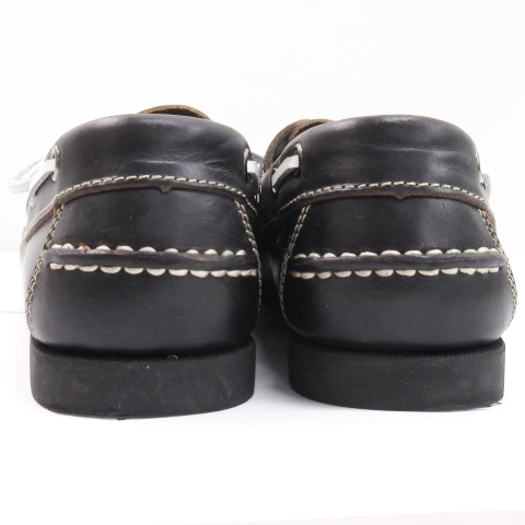  Reagal REGAL deck shoes moccasin leather black 23.5cm #ECS lady's 