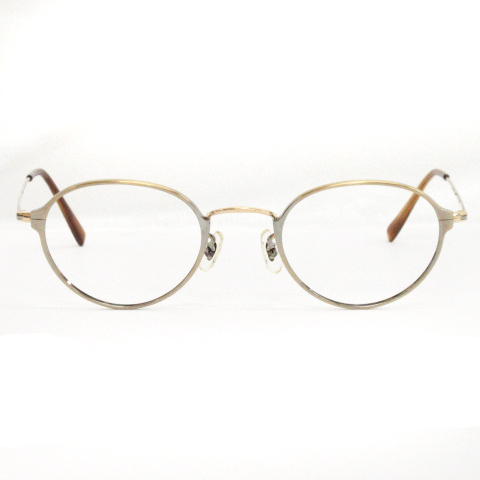 オリバーピープルズ OLIVER PEOPLES Barrister メガネフレーム 伊達眼鏡 フレームのみ ゴールドカラー 45□21 138 メンズ