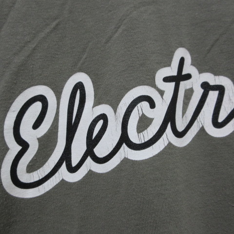 エレクトリックコテージ ELECTRIC COTTAGE 初期90S Tシャツ 半袖 カットソー ロゴ プリント クルーネック M カーキ X メンズ_画像7