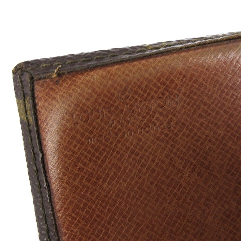 ルイヴィトン LOUIS VUITTON モノグラム ポルトフォイユ トレゾール 財布 二つ折り M61736 茶 ブラウン ウォレット メンズ レディースの画像4
