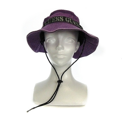  не использовался товар Guess GUESS 19AW GUESSx88RISING GUE88RISING шляпы для сафари панама шляпа хлопок Logo фиолетовый bake - мужской женский 