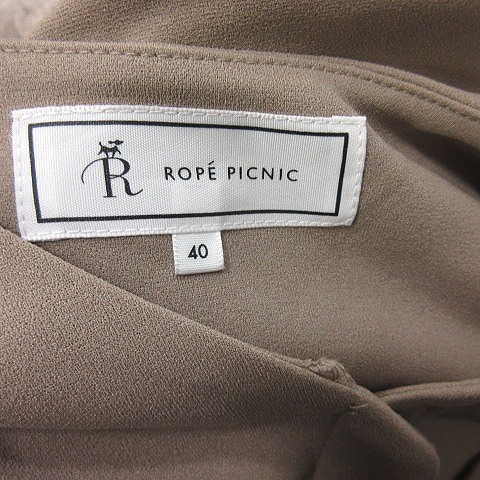 ロペピクニック ROPE Picnic ワンピース ロング 長袖 40 ベージュ /YI ■MO レディース_画像6