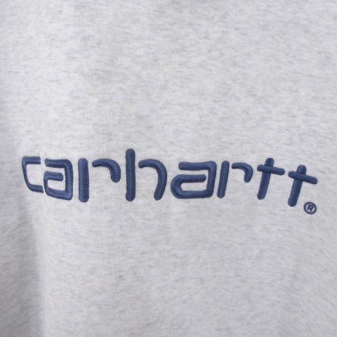 カーハート WIP HOODED CARHARTT SWEATSHIRT フーデッドカーハートスウェットシャツ I030547 パーカー プルオーバー 裏起毛 ロゴ 刺繍 ライ_画像3