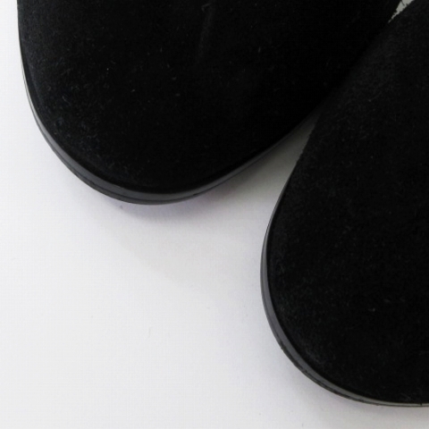 グレースコンチネンタル GRACE CONTINENTAL ショート ブーツ ファー スエード 黒 ブラック 36 23cm 靴 レディース_画像4