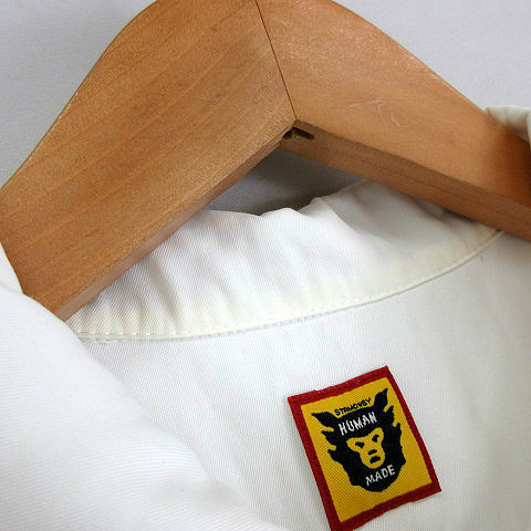 ヒューマンメイド HUMAN MADE YOKOSUKA SHIRT SAILOR イラスト ヨコスカシャツ 半袖 オープンカラー シャツ 白 ホワイト M メンズ_画像5