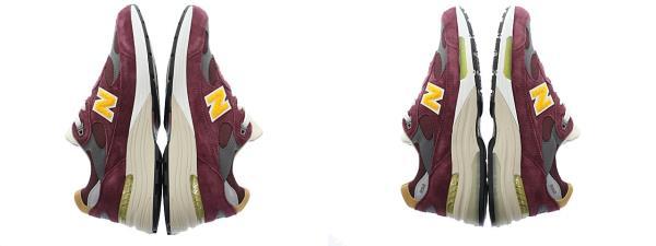 ニューバランス NEW BALANCE M992CA MADE IN USA Burgundy Gold バーガンディー ゴール スニーカー 27.5 ブランド古着ベクトル ▲■ 23113_画像9