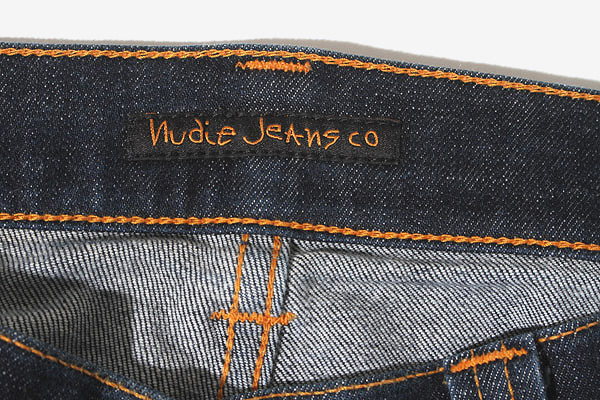 nudie jeans ヌーディージーンズ コットン 牛革 スキニーパンツ ジーンズ 30 INDIGO インディゴ SE-411 17 /◆ メンズ