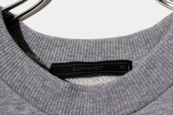 SOPHNET. ソフネット SIZE:M 3/4 SLEEVE WIDE SWEAT 7分袖 ワイドスウェット トレーナー GRAY グレー SOPH-189100 /◆ メンズ_画像3