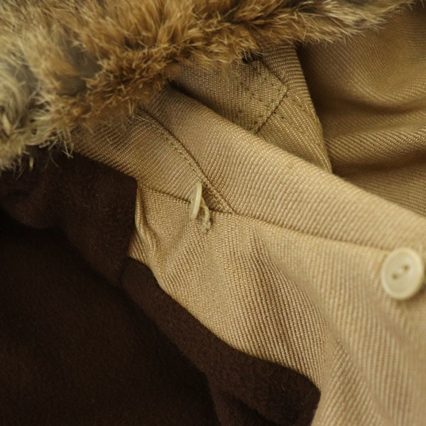 M si- M MCM jacket Tracker jacket rabbit fur L beige /MY #OS lady's 