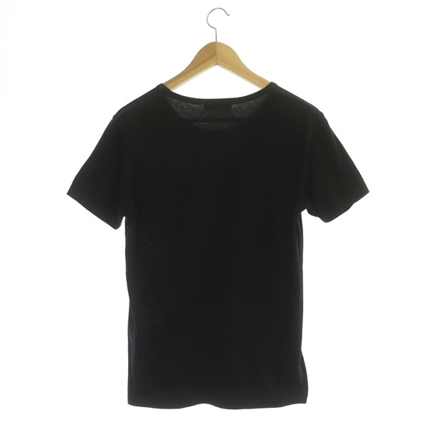 バーバリーブラックレーベル BURBERRY BLACK LABEL Tシャツ カットソー 半袖 クルーネック プリント 2 黒 ブラック /MY ■OS メンズ_画像2