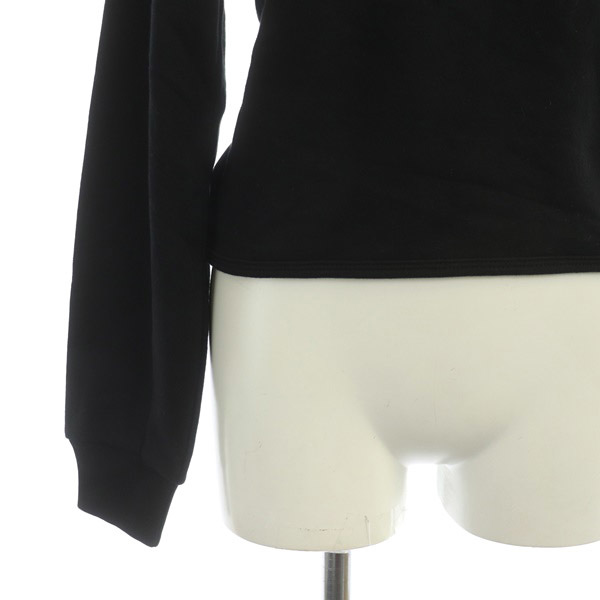  Gap GAP 23SS Vintage soft укороченные брюки открытый задний тренировочный футболка длинный рукав обратная сторона ворсистый XS чёрный черный 