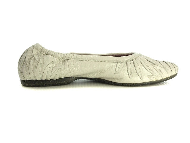  Jurgen Lehl JURGEN LEHL кожа выше like обувь 23.0cm светло-серый серия балет туфли-лодочки обувь женский 