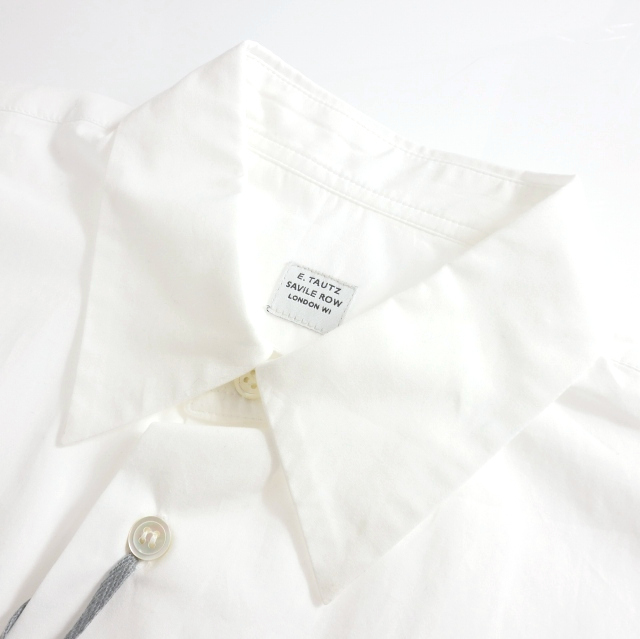 未使用品 イートウツ E.TAUTZ ラインマンショートスリーブシャツ トップス 半袖 S ホワイト 白 SHI03 2011 国内正規 メンズ_画像4