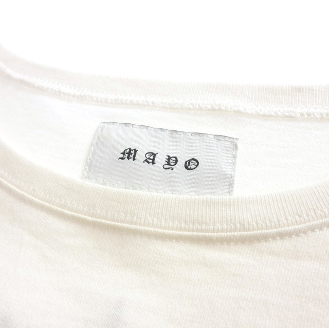 メイヨー MAYO Embroidery 刺繍 ショートスリーブTシャツ カットソー 半袖 XL ホワイト 白 22MY-ST24 メンズ_画像6