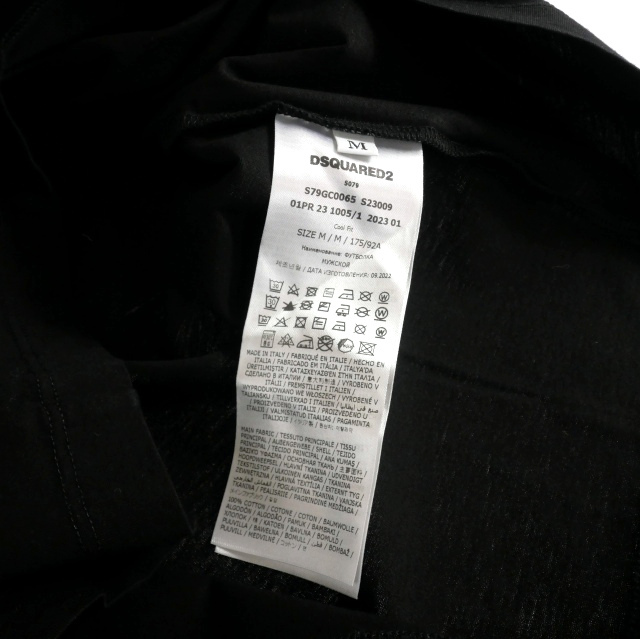 未使用品 ディースクエアード DSQUARED2 23SS ICON SUNSET COOL Tシャツ カットソー 半袖 M ブラック 黒 S79GC0065 国内正規 メンズ_画像5