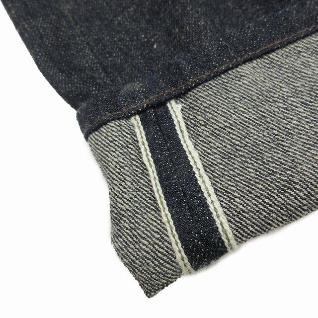 ナイジェルケーボン NIGEL CABOURN RAILMAN DENIM PANT レイルマン ワイド デニム パンツ セルビッチ 5ポケット シンチバック ジーンズ_画像4