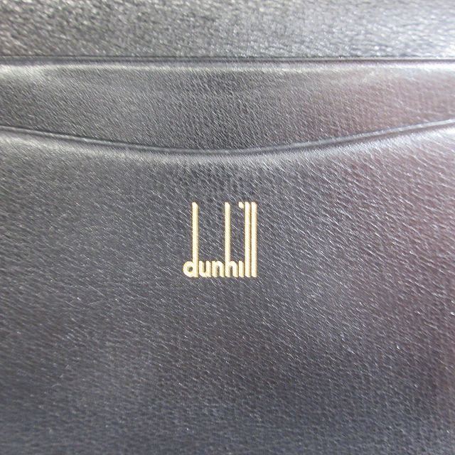 ダンヒル dunhill W-GERMANY 10 カードケース パスケース 名刺入れ 二つ折り レザー 黒 ブラック/4 メンズの画像6