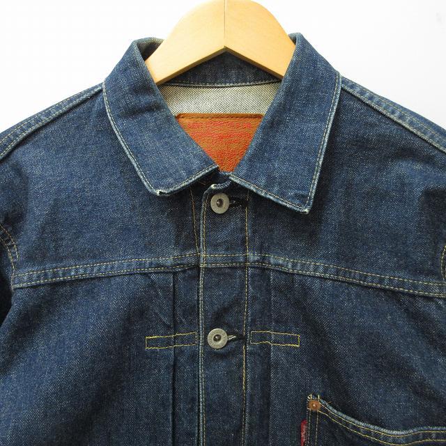 リーバイス Levi's 大戦モデル 1ST 90s 93年製 71506 デニムジャケット トラッカージャケット Gジャン カバーオール ビッグE 赤耳 青系 38_画像3