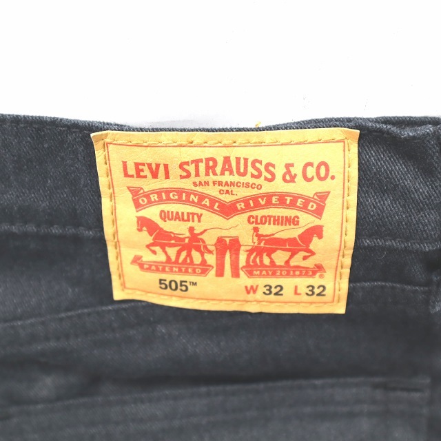 リーバイス Levi's 505 2044 ストレッチ デニムパンツ W32 L32 ブラック_画像3