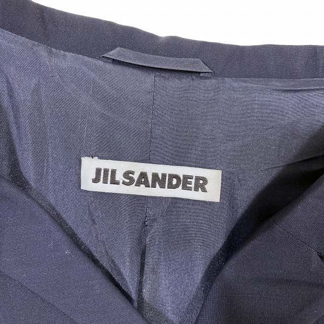 ジルサンダー JIL SANDER ヴァージンウール ダブルブレスト コート アウター ダークネイビー サイズ36 レディースの画像3