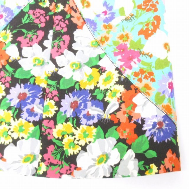  Gucci GUCCI прекрасный товар 17 год длинная юбка цветочный принт цветочный переключатель flair шерсть 494428 многоцветный 38 примерно S MKS 1122 женский 