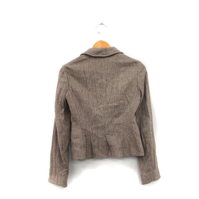  Comme Ca Ism COMME CA ISM tailored jacket single wool simple Brown tea /KT2 lady's 