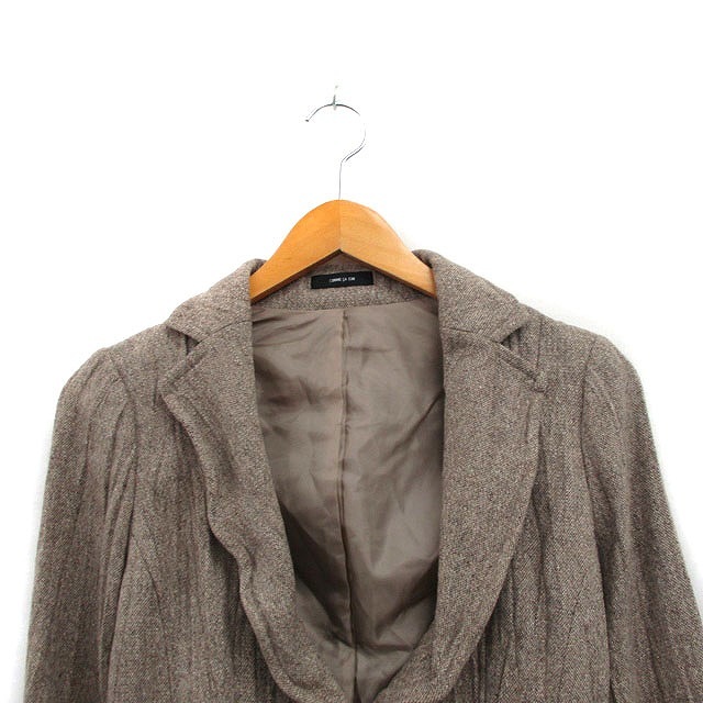  Comme Ca Ism COMME CA ISM tailored jacket single wool simple Brown tea /KT2 lady's 