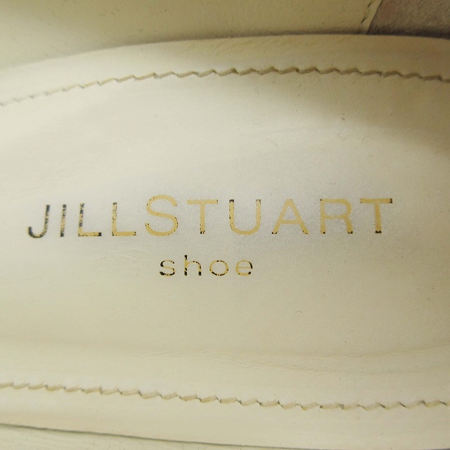 ジルスチュアート JILL STUART ツイード パンプス ハイヒール プレーントゥ vibram社 ハーフソール シューズ 日本製 24cm 青 BLM11_画像6