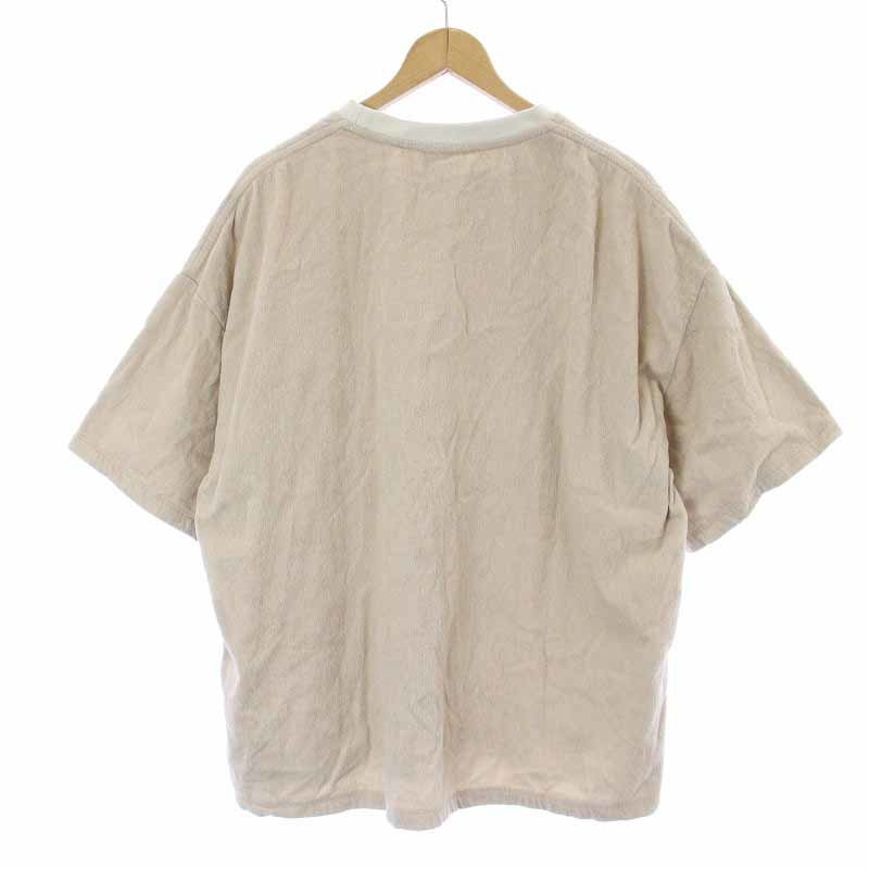 THING FABRICS TF Lose T-Shirt Short Pants セットアップ Tシャツ ショートパンツ イージー 1 M ベージュTFIN-2002 TFBT-2005_画像3