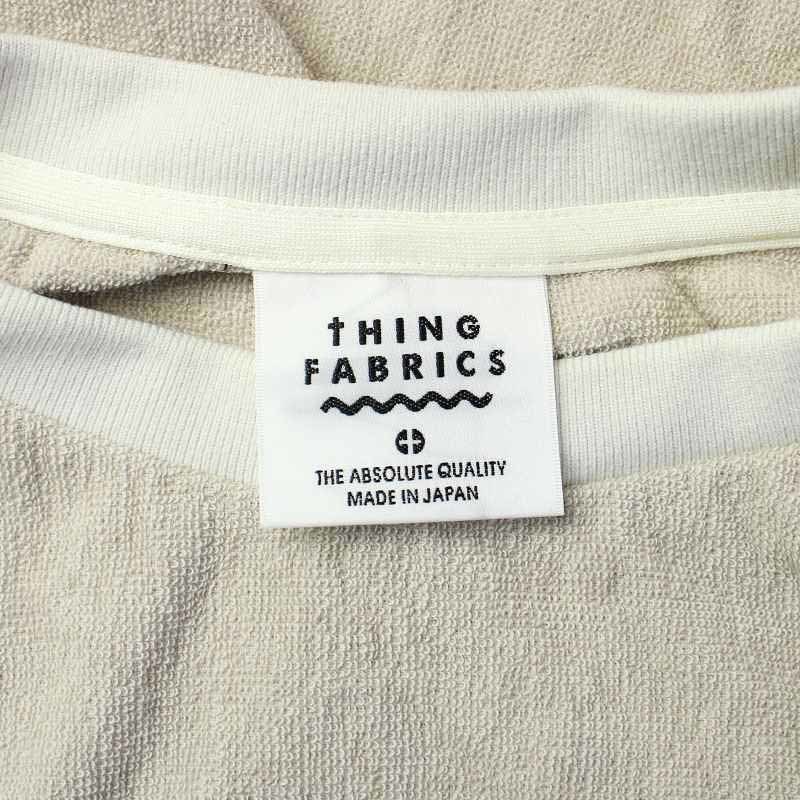 THING FABRICS TF Lose T-Shirt Short Pants セットアップ Tシャツ ショートパンツ イージー 1 M ベージュTFIN-2002 TFBT-2005_画像4